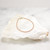 3.5mm Rhodochrosite Bracelet, Dainty Blush Gemstone, 14k Gold Filled