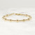 Gold Filled Bead Bracelet, 3mm 5mm, Luxe Bracelet