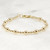 Gold Filled Bead Bracelet, 3mm 5mm, Luxe Bracelet