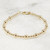 Gold Filled Bead Bracelet, 3mm 5mm, Luxe Bracelet
