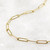 Gold Paper Clip Necklace, Large Link, 14k Gold Filled