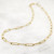 Gold Paper Clip Necklace, Large Link, 14k Gold Filled