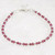 Garnet Bracelet, 14k Gold Filled or Sterling Silver