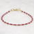 Garnet Bracelet, 14k Gold Filled or Sterling Silver