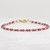 Garnet Bracelet, 14k Gold Filled or Sterling Silver
