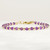 Amethsyt Bracelet, 14k Gold Filled or Sterling Silver, February Birthstone