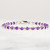 Amethsyt Bracelet, 14k Gold Filled or Sterling Silver, February Birthstone