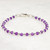 Amethsyt Bracelet, 14k Gold Filled or Sterling Silver, February Birthstone