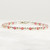 3.5mm Rhodochrosite Bracelet, Rose Gemstone, 14k Gold Filled