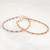 3.5mm Rhodochrosite Bracelet, Rose Gemstone, 14k Gold Filled