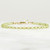 Peridot Bracelet, 14k Gold Filled or Sterling Silver