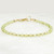 Peridot Bracelet, 14k Gold Filled or Sterling Silver