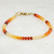Ombre Mexican Fire Opal Beaded Bracelet
