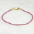 Garnet Bracelet, Tiny 2mm Beads, 14k Gold Filled, Sterling Silver