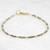 Pyrite and 14k Gold Filled Beaded Bracelet – 2mm Pyrite, 2mm Gold