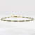 Pyrite and 14k Gold Filled Beaded Bracelet – 2mm Pyrite, 2mm Gold