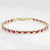 Genuine Ruby & 14k Gold Filled Beaded Bracelet – 3mm Faceted Ruby, 4mm Gold Beads