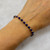 Lapis Lazuli & 14k Gold Filled Beaded Bracelet – 3.5mm Faceted Lapis, 3mm Gold Beads