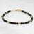 Black Spinel & 14k Gold Filled Bracelet – 3.5mm Faceted Gemstone