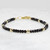 Black Spinel & 14k Gold Filled Bracelet – 3.5mm Faceted Gemstone