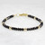 Black Spinel & 14k Gold Filled Bracelet – 3.5mm Faceted Gemstone