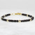 Black Spinel & 14k Gold Filled Bracelet – 3.5mm Faceted Gemstone