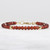 4mm Garnet Bracelet – Faceted Gemstone, 14k Gold Filled