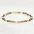 3mm Smoky Quartz Bracelet, Faceted Minimal Gemstone, 14k Gold Filled