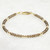 3mm Smoky Quartz Bracelet, Faceted Minimal Gemstone, 14k Gold Filled
