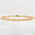 Peach Sunstone 3.5mm Dainty Gold Filled Bracelet • Faceted Gemstone • Stacking