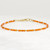 2mm Tiny Carnelian Bracelet – Dainty 14k Gold Filled