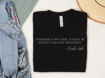 Freedom is not Free Tee 22 Amy Cate Designs