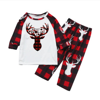 Buffalo Plaid Reindeer Pajamas