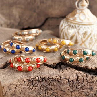 Eternity Earrings – Jeweled Bubble Hoops