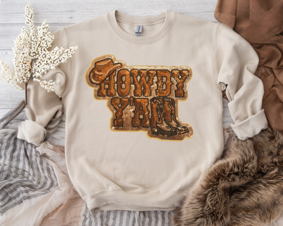 Howdy Y’all Sequin Patch