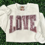 BIG LOVE Sequin  Patch Shirt