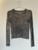 long sleeve top in viscose knit naturally dyed, charcoal