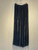 navy blue drawstring pants in silk velvet naturally dyed, one of a kind