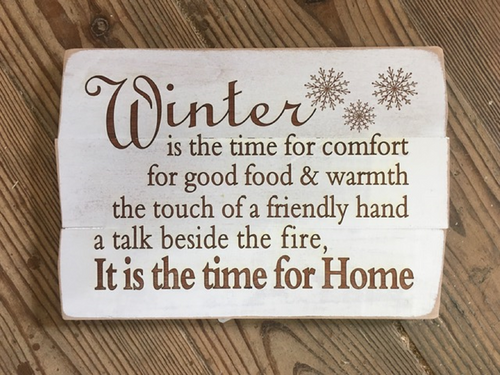 Winter is the Time for...