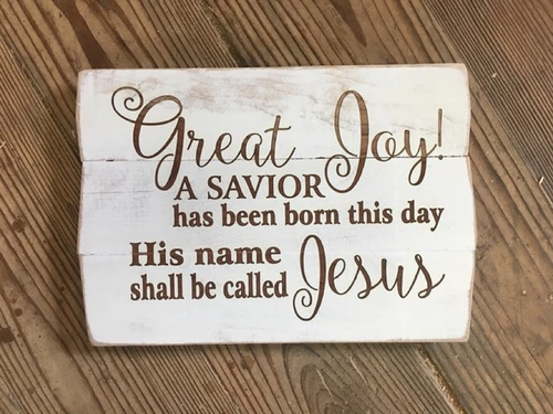 Great Joy! A Savior has been born!