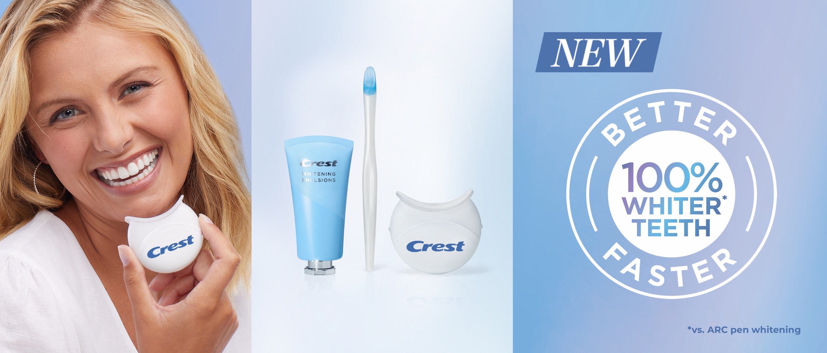 100% Whiter Teeth better faster