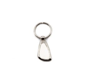 Silver Oval Keychain