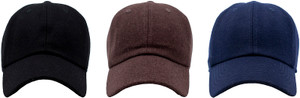 S7182 | Classic 6Panel Wool Blend Baseball Unisex Cap with Adjustable Brass Buckle