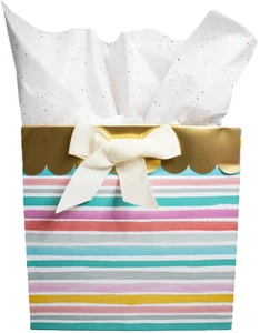S7611 | 50 Sheet Gemstone Glitter Gift Tissue Paper Pack | 20" x 30" | Made in USA