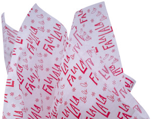 Made in USA 50 Sheet Christmas Print Gift Tissue Paper Pack, 20" X 30"