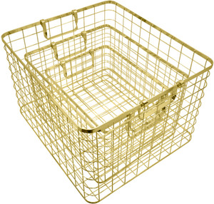 Set of 3 Nested Wire Basket Trays for Storage and Organizing