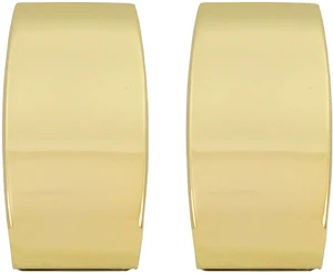 Set of 2 Chrome Plated Curved Stainless Steel Money Clips
