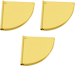 Set of 3 Pie Sector Shaped Sliding Compact Mirrors