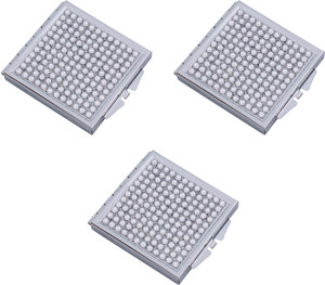 Set of 3 Double Sided Magnifying Square Compact Mirrors With Rhinestones