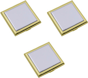 Square Compact Mirror | Set of 3 Double Sided With Dual Color Finish